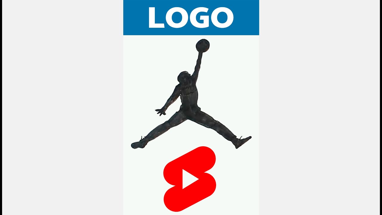 débiles en casa famélico LOGO JORDAN ORIGINAL 🏀 Como DIBUJAR el logo de Jordan #SHORTS - YouTube