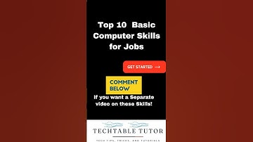 10 Basic Computer Skills for Jobs You Must Know| Computer Skills  #computerjobs