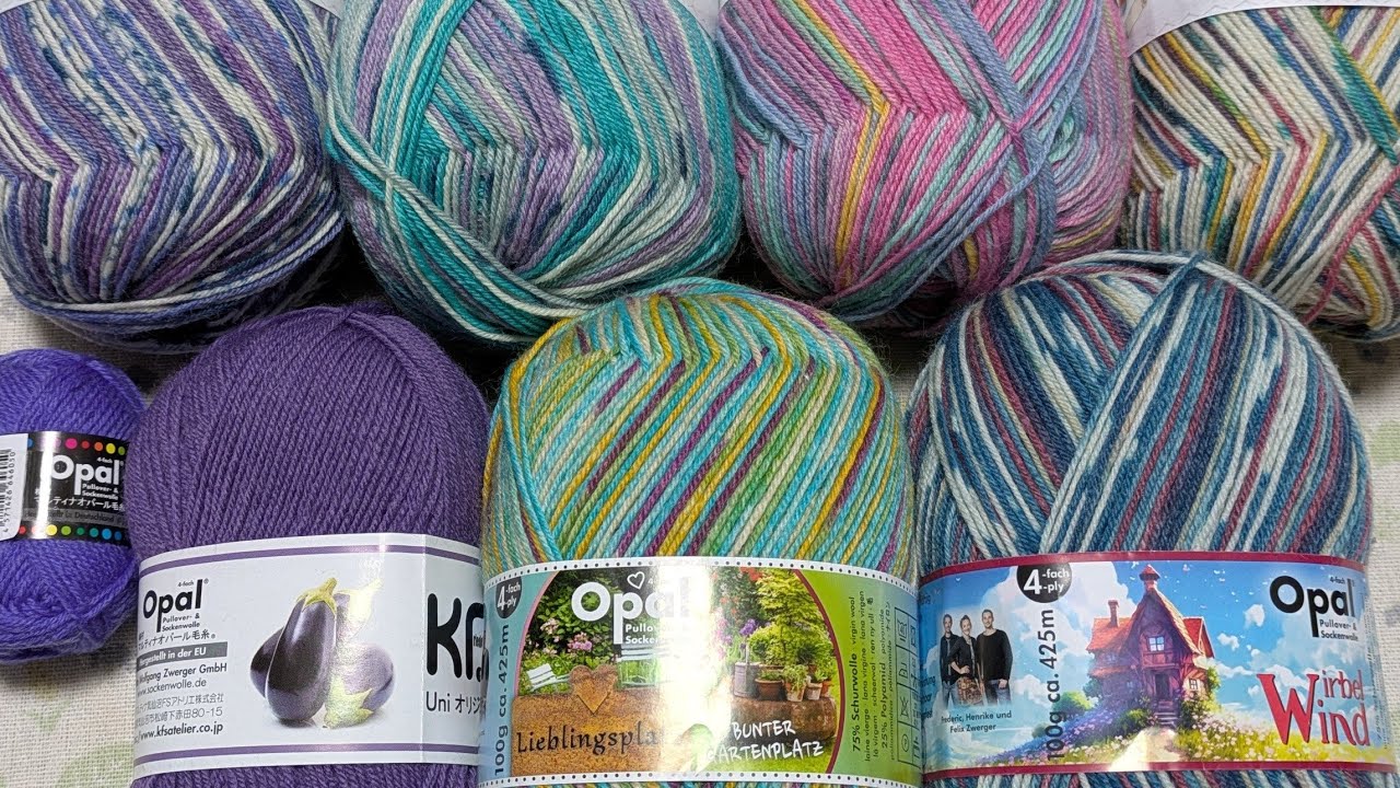 568.2025年 KFS催事購入品紹介(オパール毛糸) - YouTube