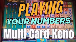 Playing Multi Card Keno with Your Numbers at Silverton Casino