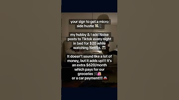 Honestly, side hustles have been a game changer for us! 🌟 #sidehustle #savingmoney #noise #mercy