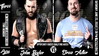 Opportunity Knocks Qualifying Match: “The Southern Savior” John Skyler vs “Top Tier” Drew Adler