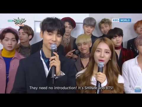 [Eng Sub] SHINee & BTS Music Bank 161021 Interview