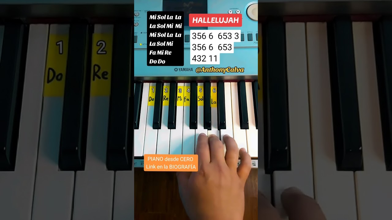 Hallelujah #piano #pianotutorial #shorts