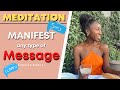 Manifest a message quickly  calm ocean music meditation  powerful affirmations  specific person