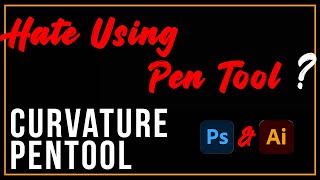 Hate Using Pen Tool ? Then learn curvature Pen Tool in Photoshop & Illustrator | mickey mouse