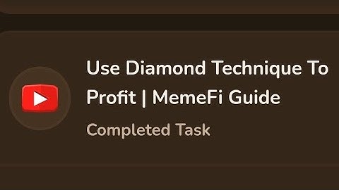 Use Diamond Technique To Profit | MemeFi Guide