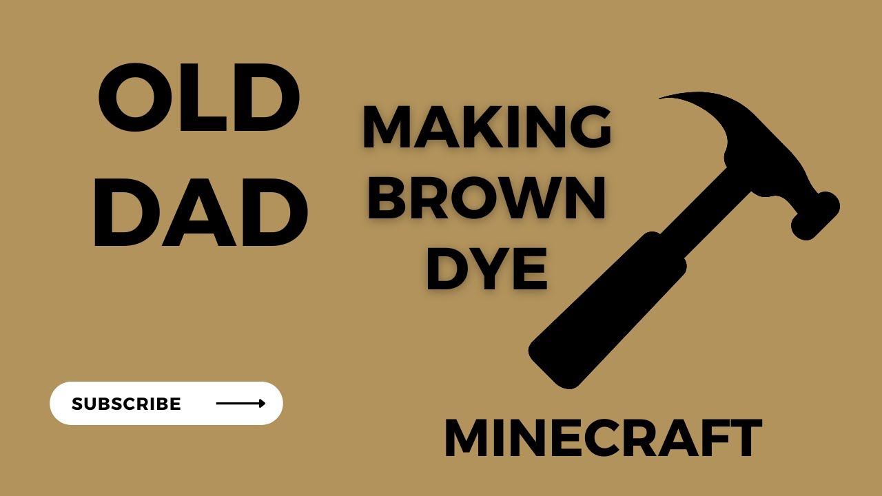 Minecraft Making brown dye and brown wool - YouTube