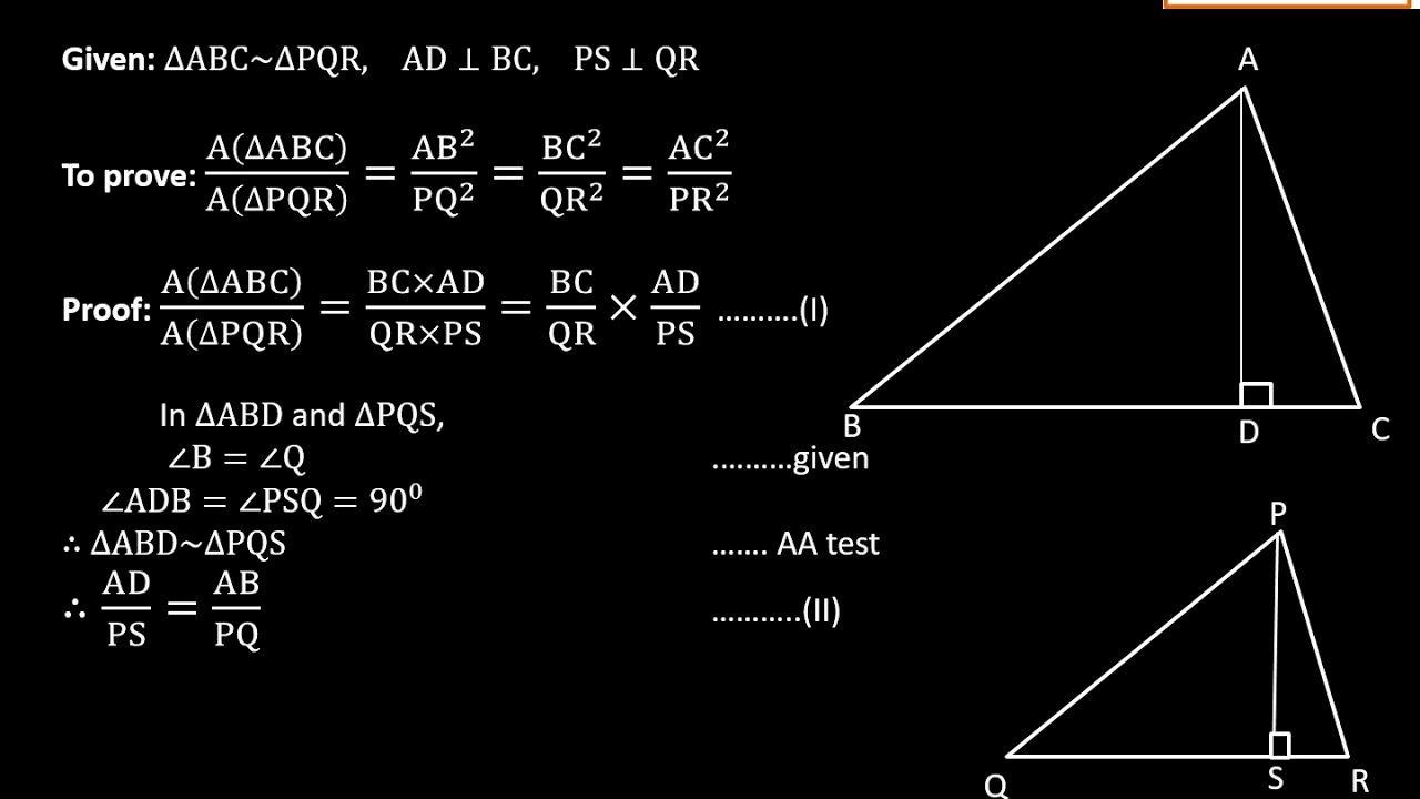 Ratio Of Areas Of Similar Triangles YouTube ratio-of-areas-of-similar-triangles-youtube