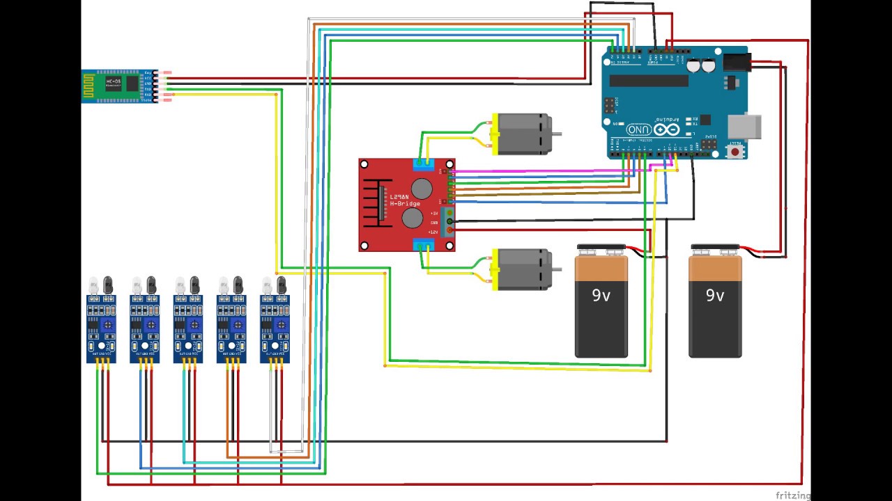 Arduino Line Following Vehicle - YouTube