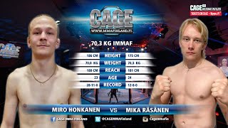 CAGE 59: Honkanen vs Räsänen (Complete MMA Fight)