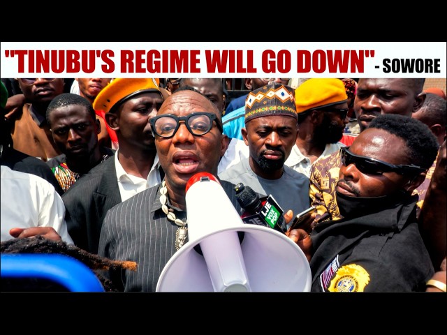 Sowore's Last Words Before Entering Kuje Prison Today - "Tinubu's Regime Is About To Go Down"
