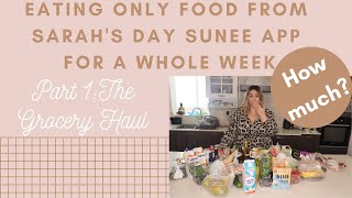 I spent €250 on groceries for 1 week! Challenge to eat only Sarah's Day Sunee App Meals for a Week.