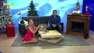 Vivien Konca Sitting Down To Showcase Christmas Lights