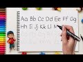 Learn to write Big & Small Letter AaBbCc Alphabet Writing for Kids | Learn Letters A to Z