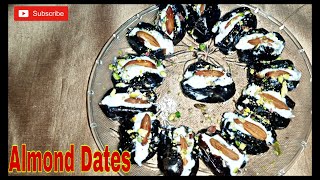 Stuffed Almond Dates | Homemade malai khajoor| Ramadan Special by Cooking with sadaf #shorts