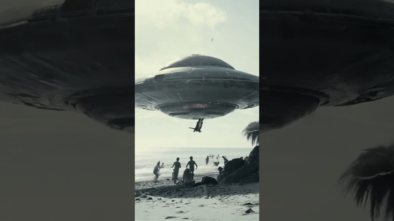 Kitty cat taken up by UFO. 