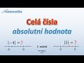 Absolutní hodnota celého čísla - Matematika 7