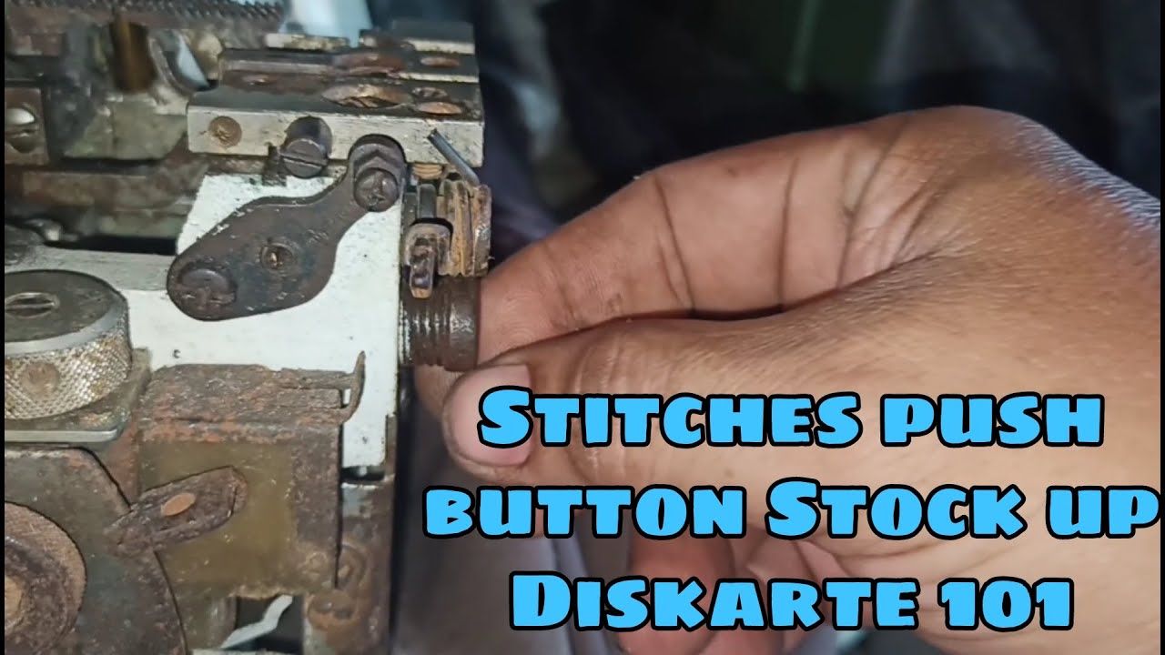 Stitches Push Button Stock Up Deskarte 101 | Edging Machine|