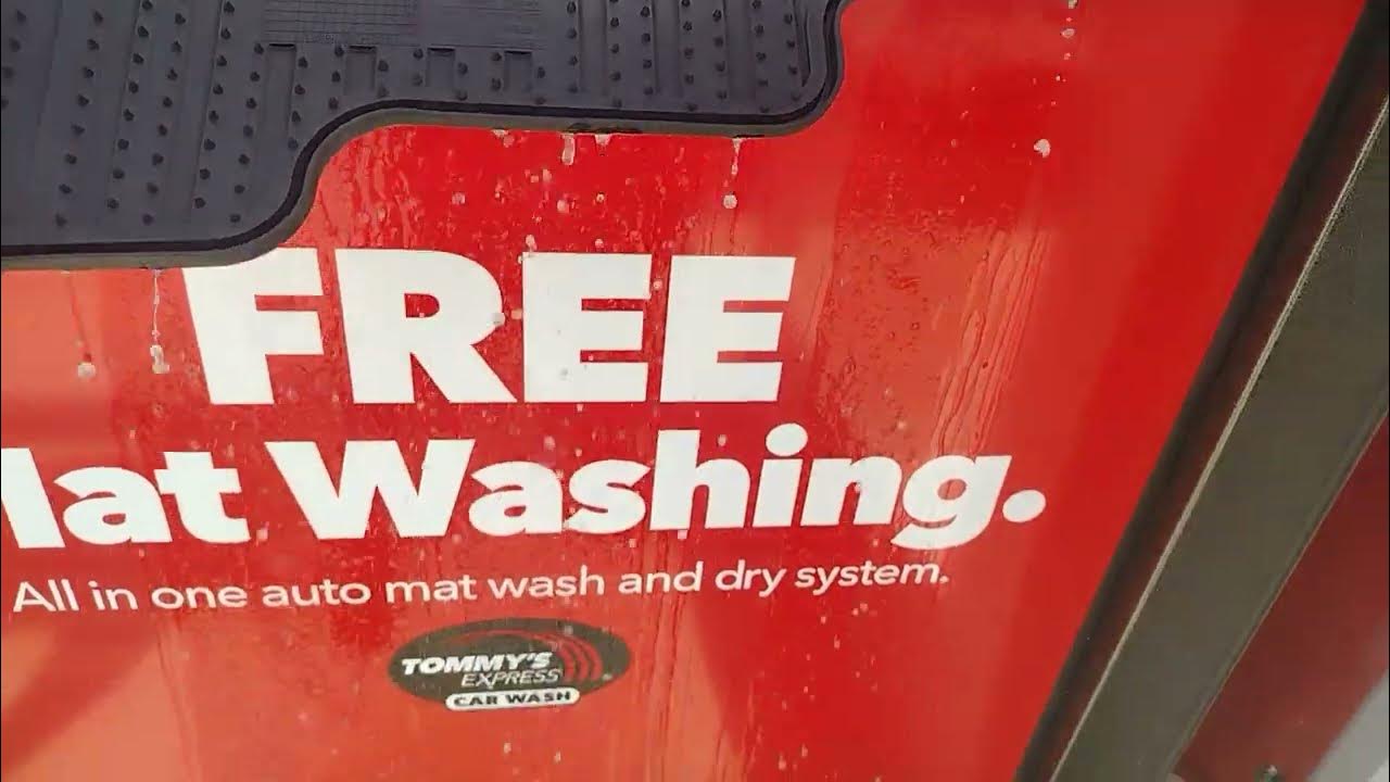 Tommy's Express Car Wash Floor Mat Cleaning Machine - YouTube