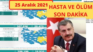 Son Dakika 25 Aralık Bugünkü Vaka Sayısı Korona Virüs Vaka Sayıları Tablosu Günlük Vaka Sayısı