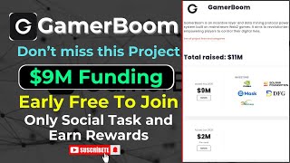 GamerBoom Airdrop Full Guide || Backed by Binance & Solana | $9 Million Funding 💰 #gamerboom #crypto