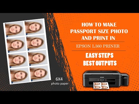 Passport Size photo Easy steps and best output print for Epson Printer