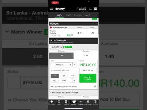 How To Bet In IPL || T20 || One Day || Test Match || Betway App || Best App Of Beting || #beting