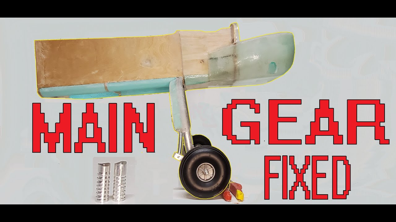 LANDING GEAR FIXED. Episode 15. SCRATCH BUILD RC PLANE