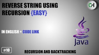 Reverse a string  | Reverse a string by recursion  | Reverse a string in java Details