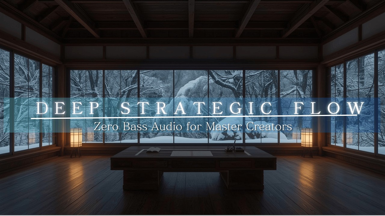 DEEP STRATEGIC FLOW: The Winter Sanctum | Zero Bass Piano BGM | Vol. 7