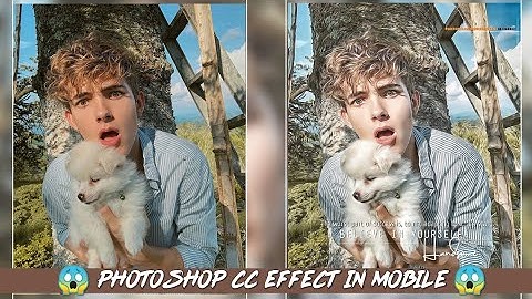 Photoshop Cc Editing Effect In Mobile by Sufiyan EditX