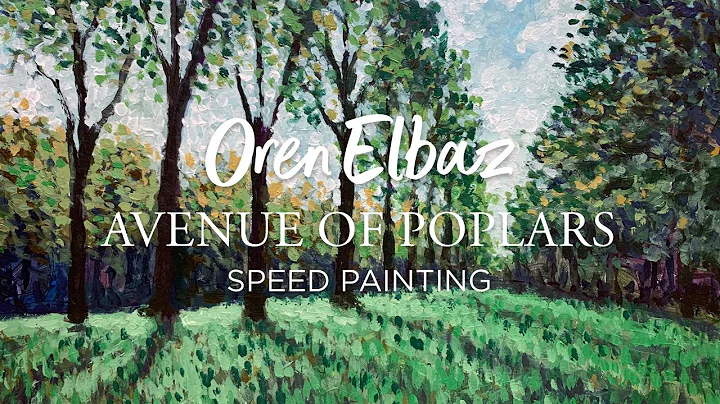 Avenue of Poplars - speed painting