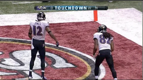Jacoby Jones 109 Yards Kickoff Return Touchdown Super Bowl - Ravens vs. 49ers