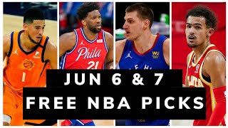 Free NBA Picks Today (Jun 6 & 7) NBA Best Bets, NBA Prop Bets Today | Free Sports Picks