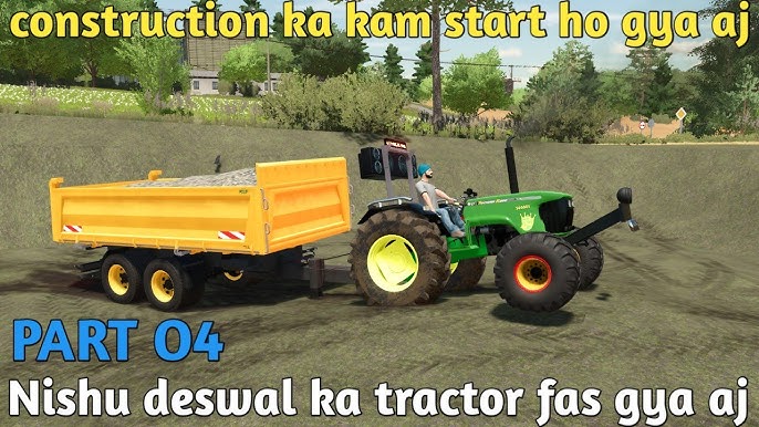 FS 20 Jcb Mod GamePlay in hindi, FS 20 INDIAN TRACTOR, Gaming Empire 