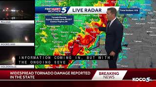 Severe Storms Move Across Oklahoma