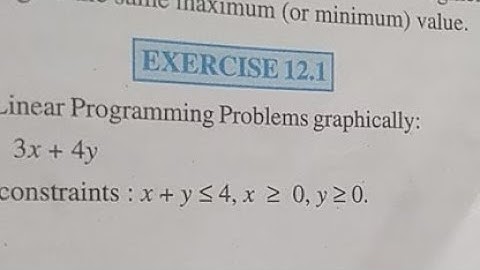 Chapter 12|| Lecture 3 || Ex 12.2