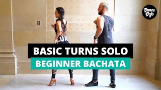 Bachata Basic Turn (Solo Practice)  Bachata Turns for Beginners
