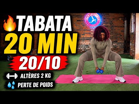 🔥 TRANSPIRE AVEC MOI !⏱️ 20 MIN TABATA 20/10 ALTÈRES 2 KG💦 BRÛLE LES GRAISSES