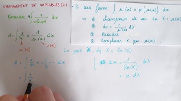 Bien DÉTECTER un CHANGEMENT DE VARIABLE pour RÉSOUDRE des INTÉGRALES : Méthode + Exemple - Maths