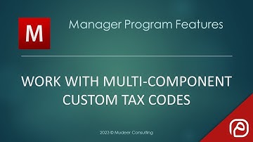Manager.io Guides: 47 Work with multi-component custom tax codes