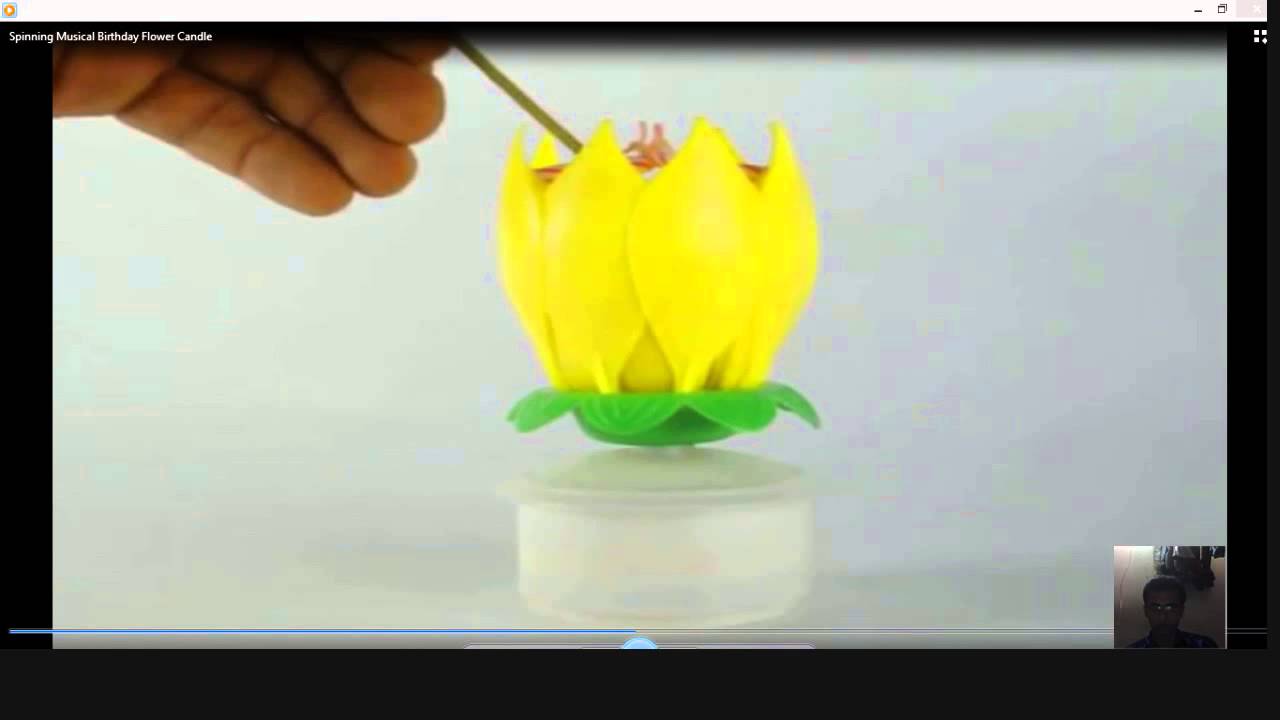 Spinning Musical Birthday Flower Candle!!! YouTube
