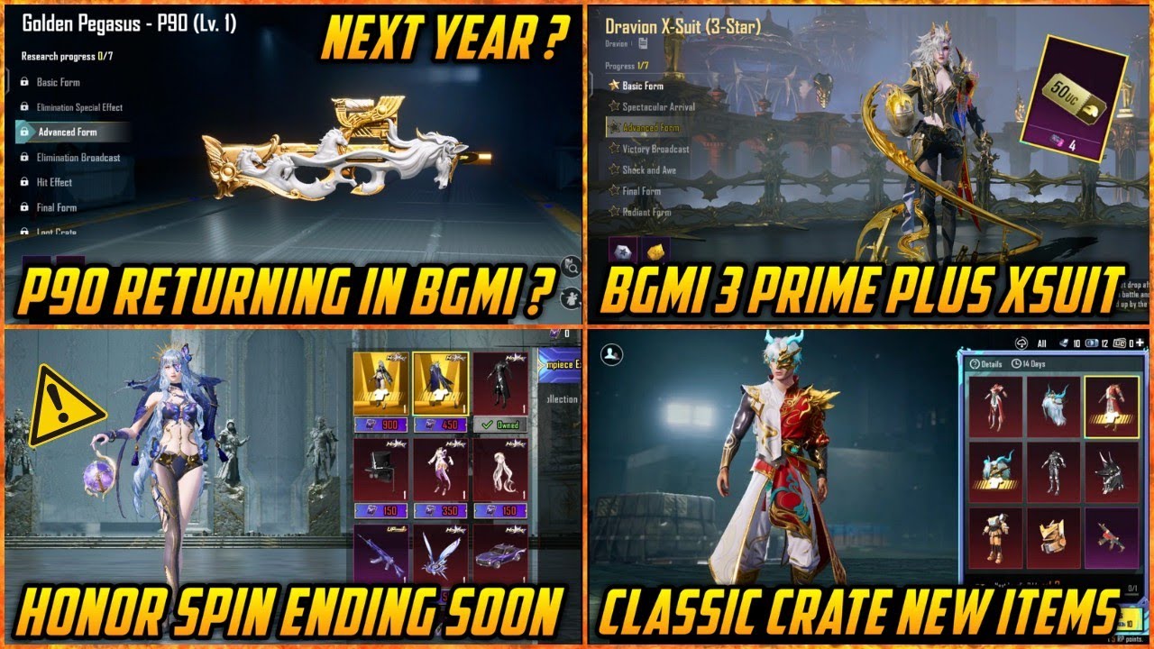 🔴 P90 Skin Returning in Future Or Not ? | Xsuit Spin Coming in BGMI ? | Next Year Goat Skin Coming ?