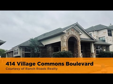 414 Village Commons Boulevard, Georgetown, TX home video tour