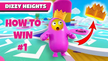 HOW to WIN EVERYTIME on dizzy heights | Fall guys Tips and Tricks #1