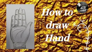 How to draw front view of hand for kids. # TAMIL # LeToo Arts.