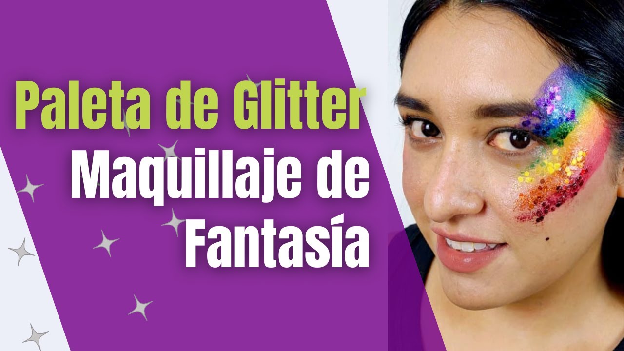 Paleta de Glitter | Maquillaje de Fantasía | Pintacaritas | Glitter Bar
