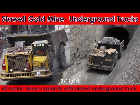 Stawell Gold Mine - Articulated Underground Trucks - 60 metric tonne capacity - Australian Trucks