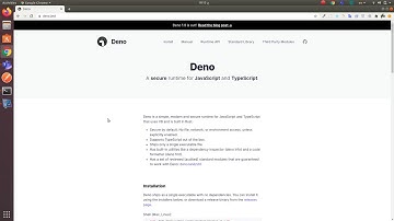 Installing deno on ubuntu linux